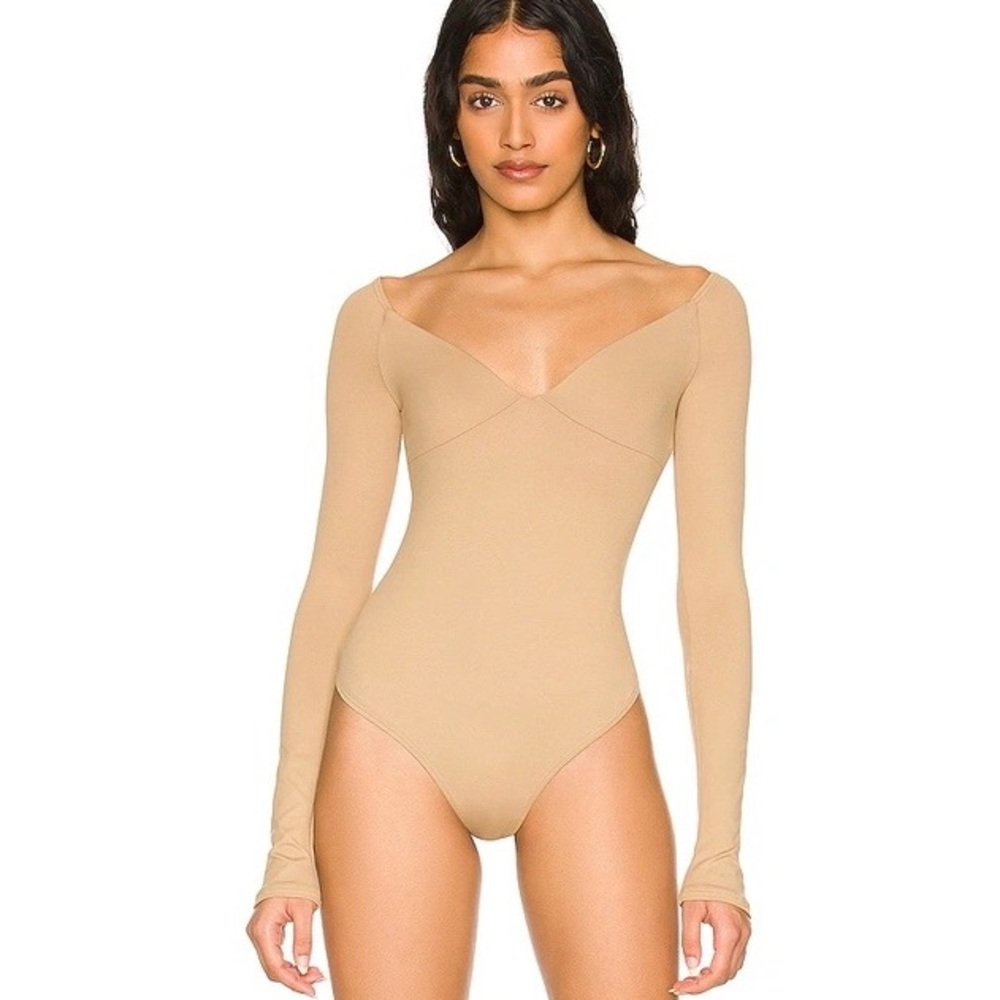 ALIX NYC Revolve Jansen Off-Shoulder Bodysuit in Khaki NWT